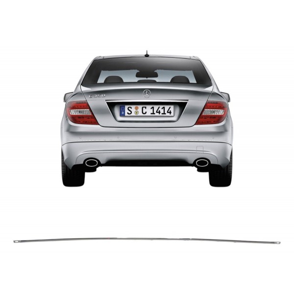 Friso Traseiro Central Cromado C180 C200 C250 2011 A 2014 Cromado