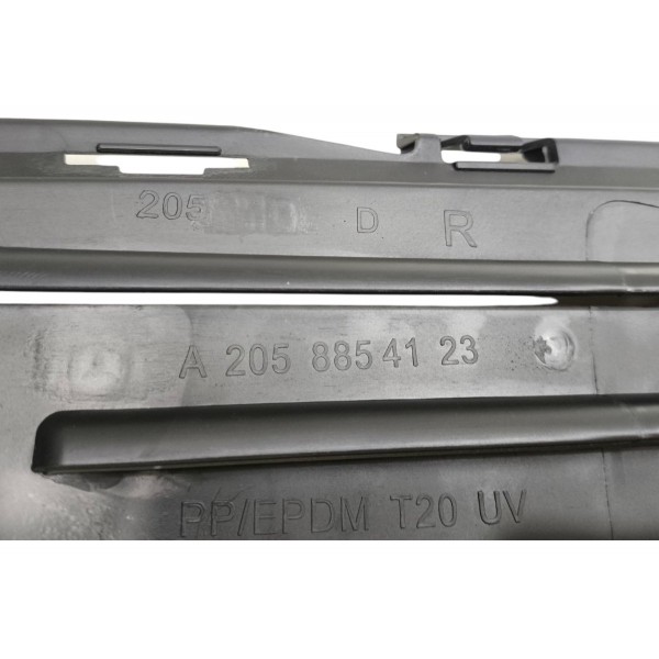 Par Moldura Parachoque Milha C180 C200 C300 2015 2016 A 2018 Preto Ambos Lados