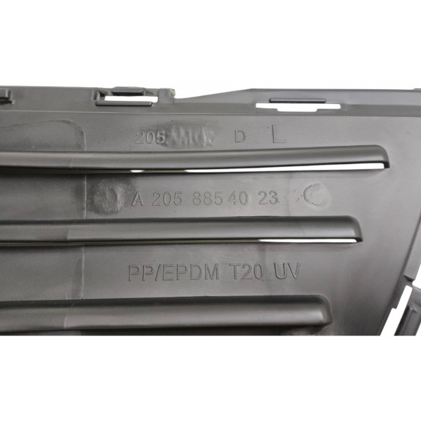 Par Moldura Parachoque Milha C180 C200 C300 2015 2016 A 2018 Preto Ambos Lados