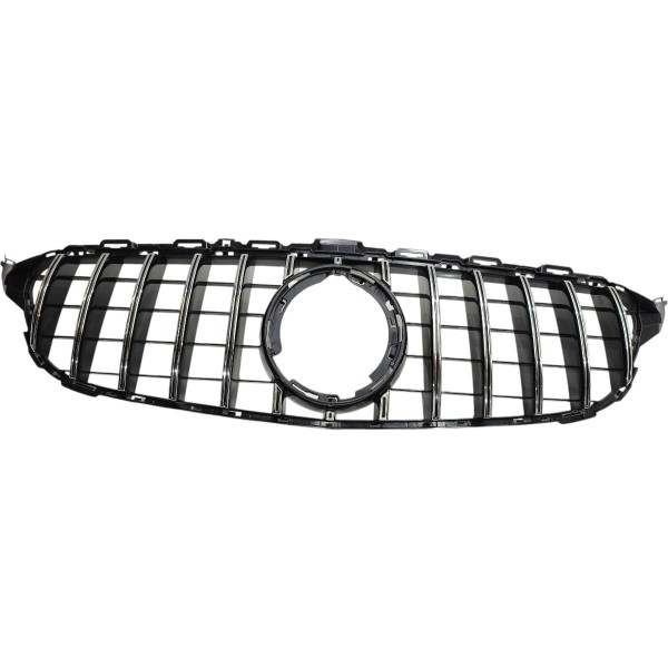 Grade Dianteira Mercedes C180 C200 C250 C300 2015 A 2021 Cromado Brilhante