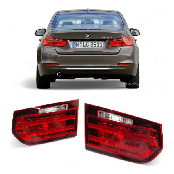 Par Lanterna Bmw 320i 330i 318i 2013 2014 2015 Porta Mala Ambos Lados Vermelho