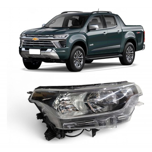 Farol Direito Chevrolet S10 2024 2025 Sem Led Original Direito/passageiro