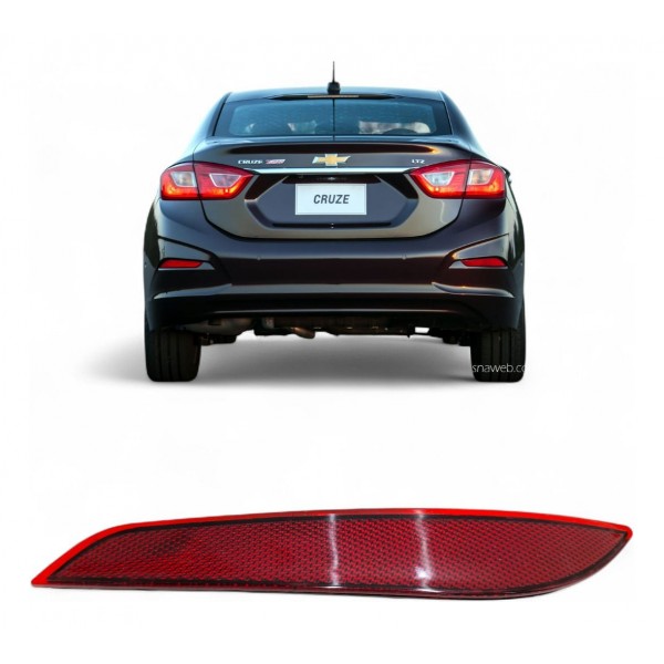 Refletor Parachoque Traseiro Cruze Sedan Lt 2017 2018 2019