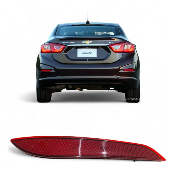 Refletor Parachoque Traseiro Cruze Sedan Lt 2017 2018 2019
