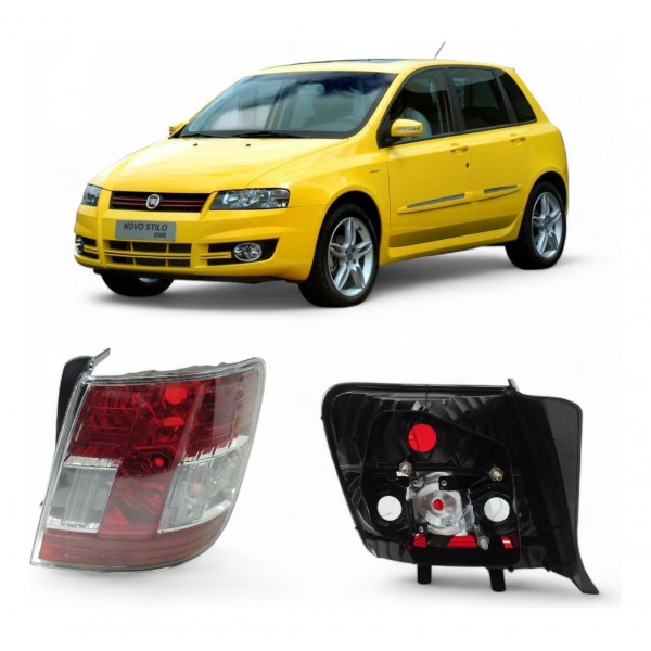 Lanterna Direita Canto Stilo 2008 2009 2010 2011 2012 Direito/passageiro Vermelho