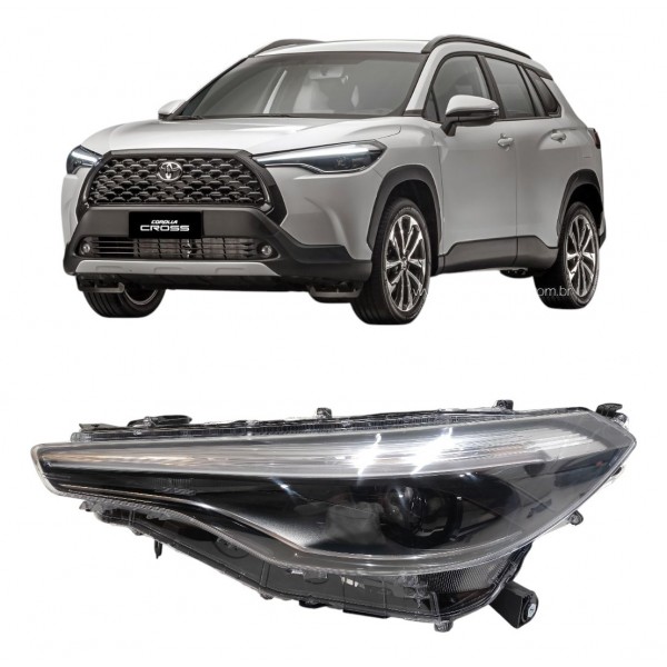 Farol Esquerdo Toyota Corolla Cross 2021 2022 2023 2024 Orig Esquerdo/motorista