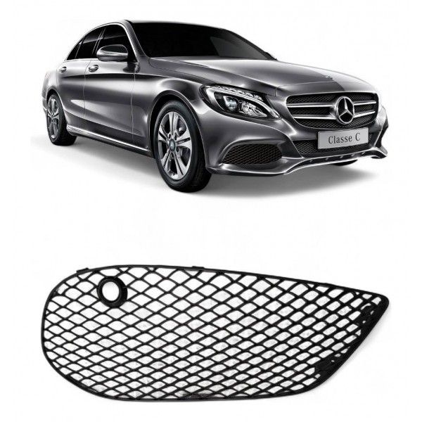 Grade Parachoque Inferior Direita C180 C200 2011 2012 A 2014 Preto Fosco