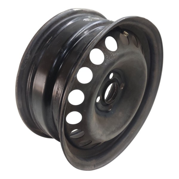Roda Ferro Aro 15 Gm 15x6jh2 Com Leve Amassado 4 Furos Preto