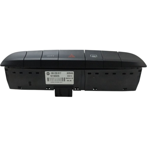 Conjunto Interruptor Painel Fiat Mobi 2016 2017 2018 A 2020 Preto