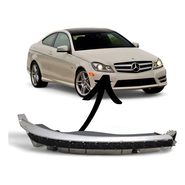 Led Pisca Interno Farol Direito Mercedes C180 2010 A 2014 Direito Cromado