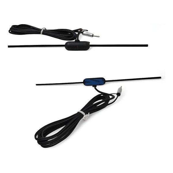 Antena Interna Amplificada Universal Carro Nova Preto