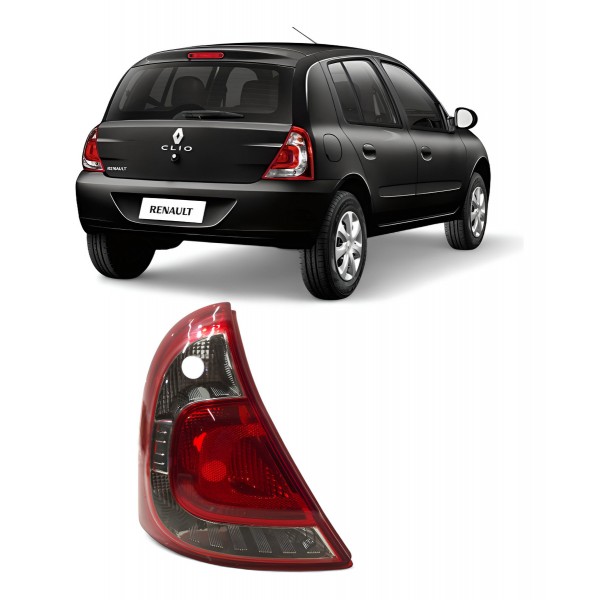 Lanterna Esquerda Renault Clio 2012 2013 2014 Fitam Esquerdo/motorista Vermelho