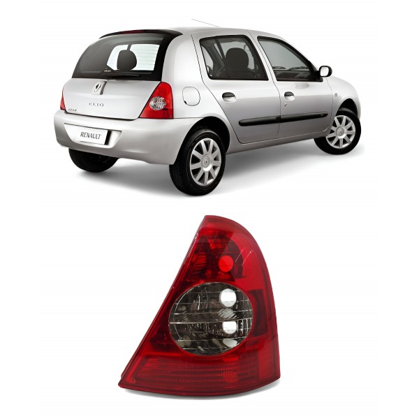 Lanterna Direita Renault Clio 2003 2004 2005 A 2012 Fitam Direito/passageiro Vermelho