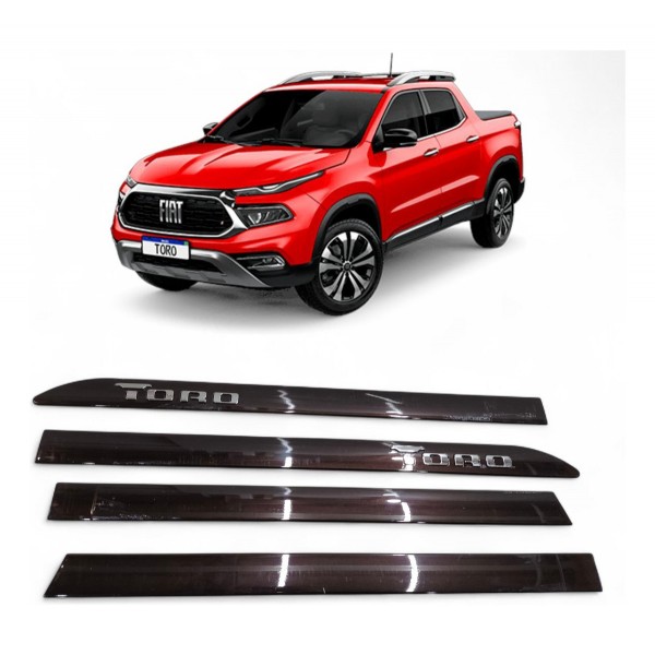 Kit Friso Porta Fiat Toro 2016  2017 2018 2019 A 2024 Vinho Vinho