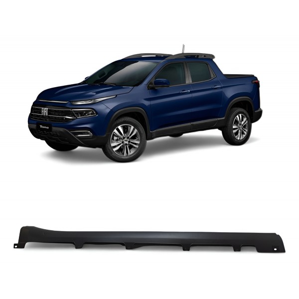 Moldura Spoiler Lateral Esquerda Fiat Toro 2016 2017 A 2024 Preto