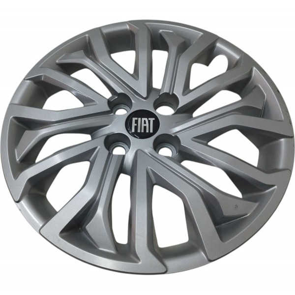 Calota Aro 15 Fiat Argo Cronos 2018 2019 2020 2021 A 2023 Cinza