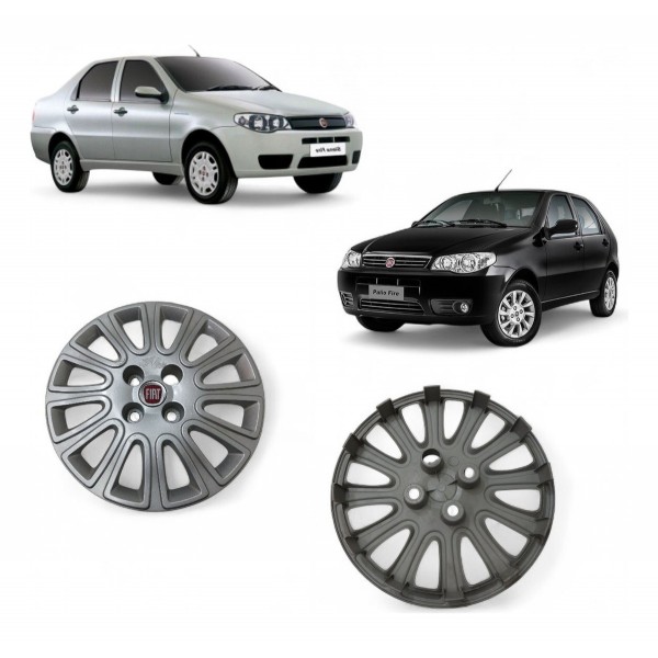 Calota Aro 14  Fiat Palio Siena 2012 2013 2014 Original Cinza