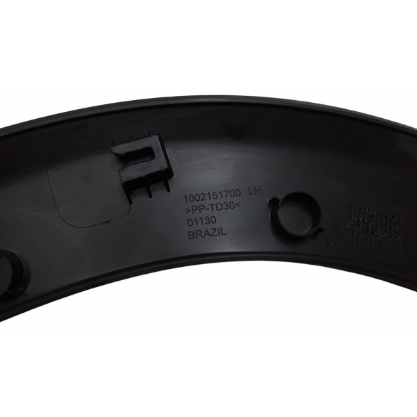 Friso Paralama Dianteiro Esquerdo Fiat Toro 2016 A 2021 Preto