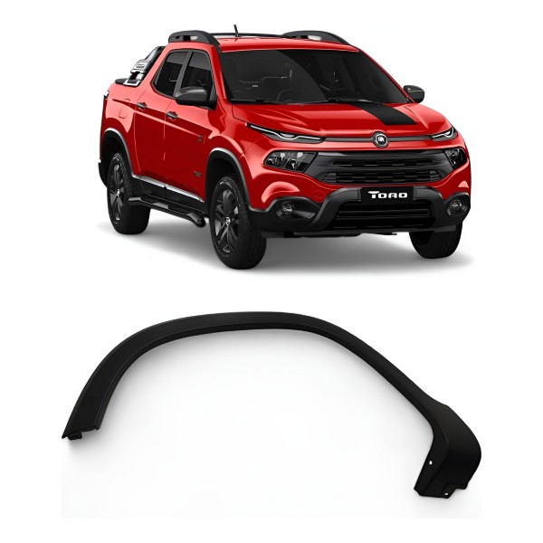 Friso Paralama Dianteiro Esquerdo Fiat Toro 2016 A 2021 Preto