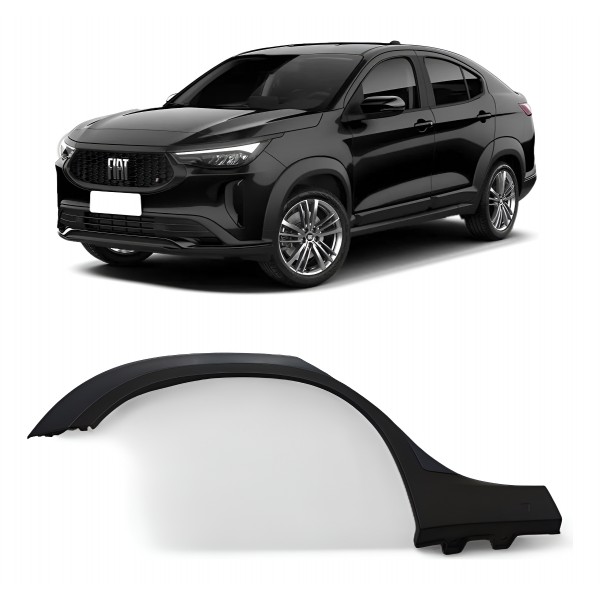 Friso Paralama Traseira Direita Fiat Fastback 2024 2025 Orig Preto