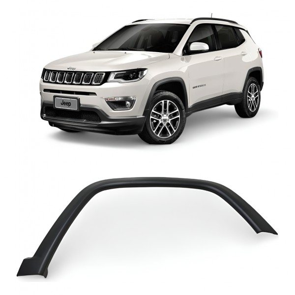 Friso Paralama Dianteira Direita Jeep Compass 2017 A 2022 Preto