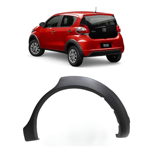 Friso Traseira Esquerda Fiat Mobi 2016 2017 2018 2019 A 2023 Preto