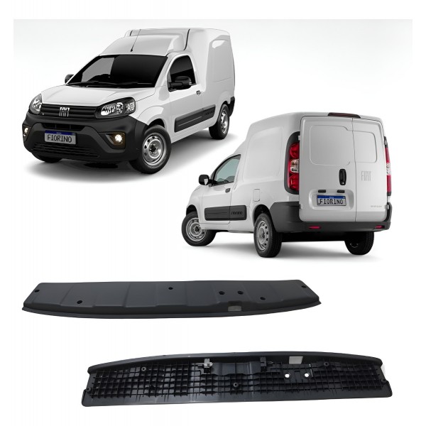 Acabamento Soleira Baú Fiat Fiorino 2014 A 2022 Original Preto