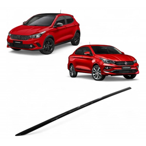 Friso Porta Dianteira Direita Fiat Argo Cronos 2018 A 2024 Preto