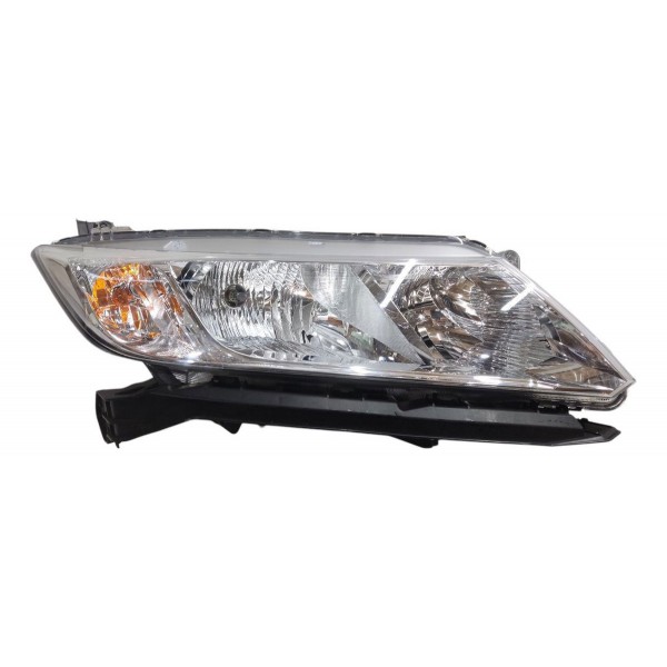 Farol Direito Honda City 2015 2016 2017 Cromado Com Detalhe Direito/passageiro