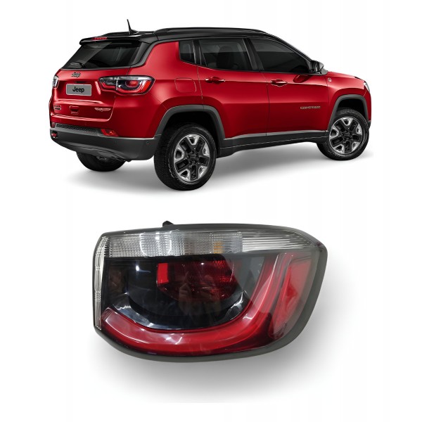 Lanterna Direita Jeep Compass 2017 2018 2019 2020 2021 Direito/passageiro Cristal