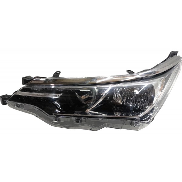Farol Esquerdo Toyota Corolla 2018 2019 Máscara Negra Led Esquerdo/motorista