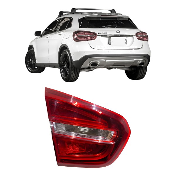 Lanterna Esquerda Tampa Mercedes Gla200 2014 2015 A 2018 Esquerdo/motorista Vermelho