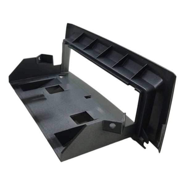 Moldura Painel Rádio Fiat Punto 2008 2009 2010 2011 2012 Prateado