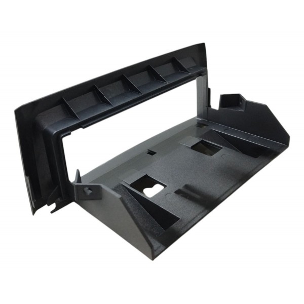 Moldura Painel Rádio Fiat Punto 2008 2009 2010 2011 2012 Prateado