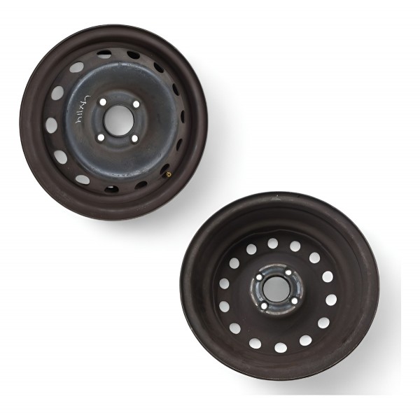 Roda Ferro Aro 14 Toyota 5½jx14 4 Furos Original Preto