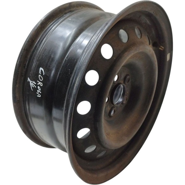 Roda Ferro Aro 16 Toyota Corolla 2018 2019 16x6½j 4261102b70 Preto