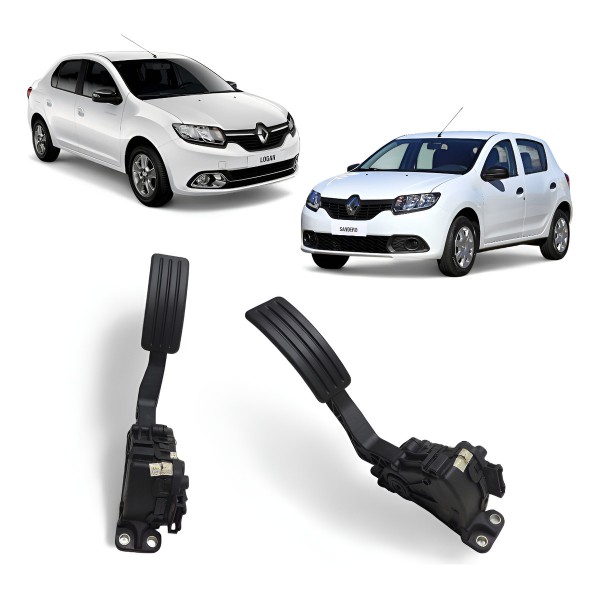 Pedal Acelerador Renault Sandero Logan 2014 2015 2016 2017 Preto