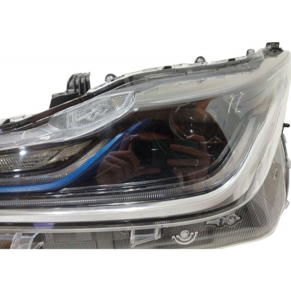 Farol Esquerdo Corolla Híbrido Friso Azul 2020 2021 2022 Led Esquerdo/motorista