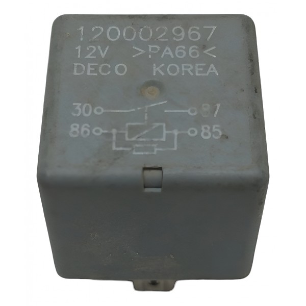 Relé Auxiliar Cinza 12v 4 Pinos Chevrolet S10 Cruze Tracker