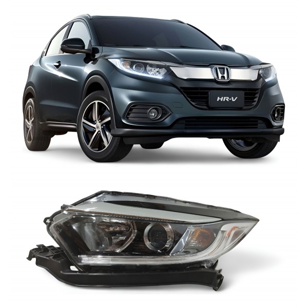 Farol Esquerdo Honda Hrv 2019 2020 2021 Com Led Esquerdo/motorista