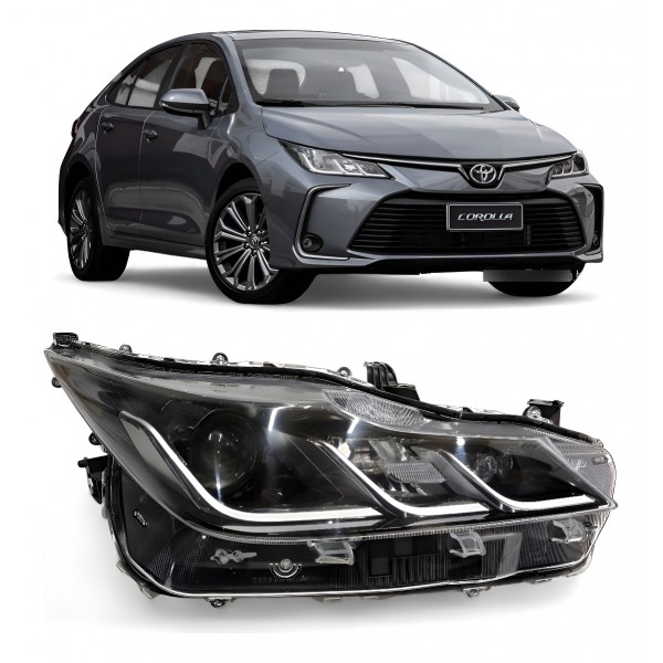 Farol Direito Toyota Corolla Xei 2020 2021 2022 Original Direito/passageiro