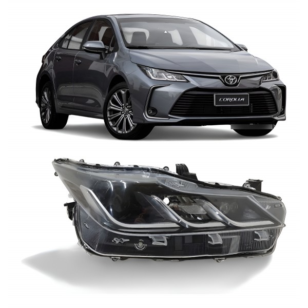 Farol Direito Toyota Corolla Xei 2020 2021 2022 Original Direito/passageiro