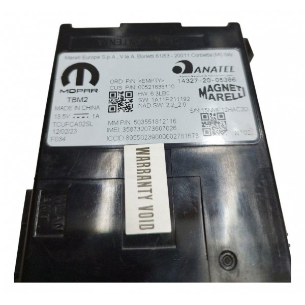 Módulo Aparelho Som Multimidia Fiat Pulse 2022 2023 2024