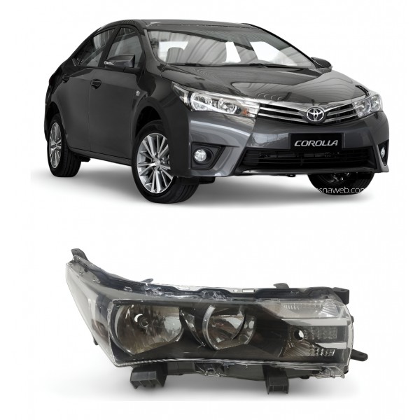 Farol Direito Toyota Corolla 2015 2016 2017 Máscara Negra Direito/passageiro