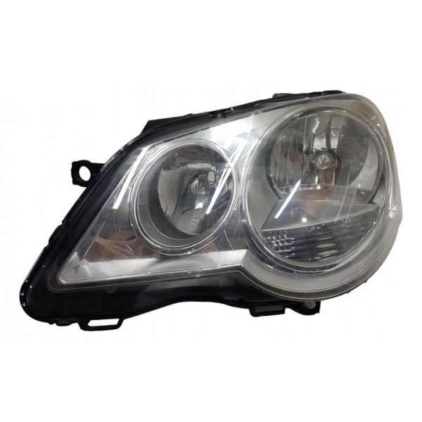 Farol Esquerdo Polo 2008 2009 2010 2011 2012 Cromado Al Esquerdo/motorista
