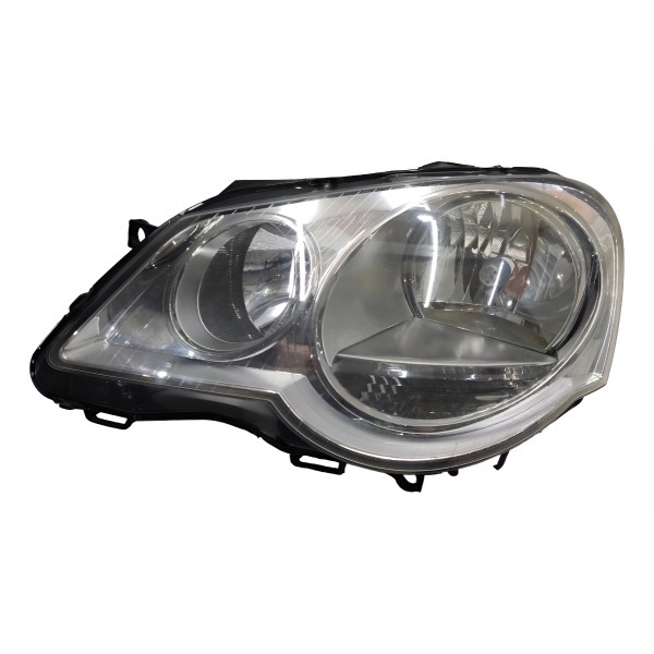 Farol Esquerdo Polo 2008 2009 2010 2011 2012 Cromado Al Esquerdo/motorista