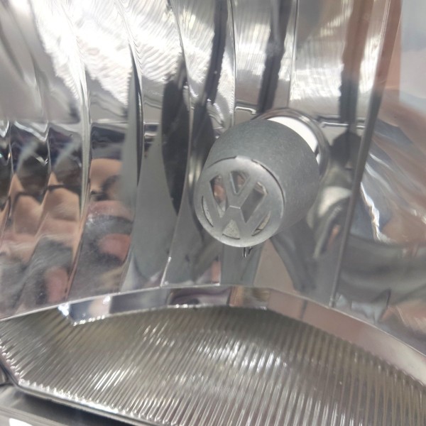 Farol Esquerdo Polo 2008 2009 2010 2011 2012 Cromado Al Esquerdo/motorista