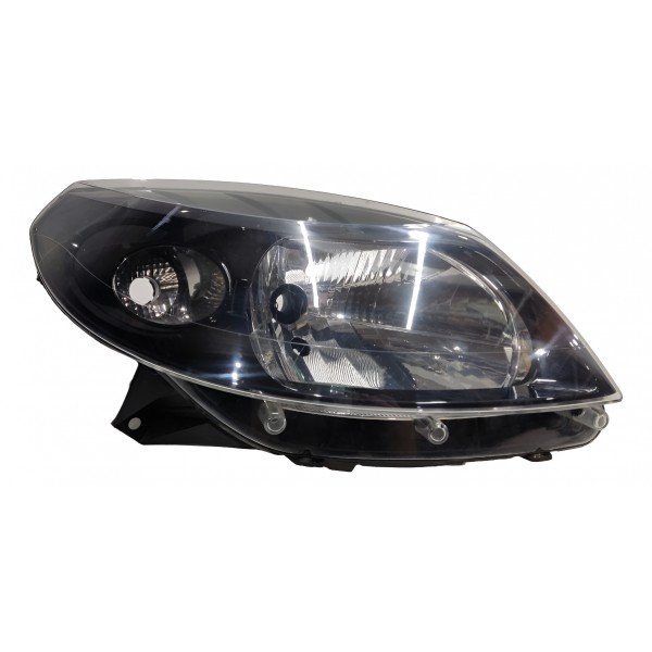 Farol Direito Sandero 2008 2009 2010 2011 Mascara Negra Direito/passageiro