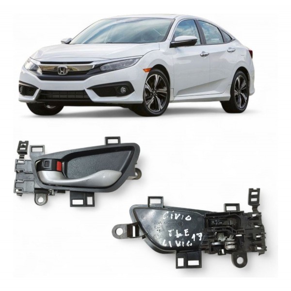 Maçaneta Interna Traseira Esquerda Honda Civic 2017 A 2021 Traseira
