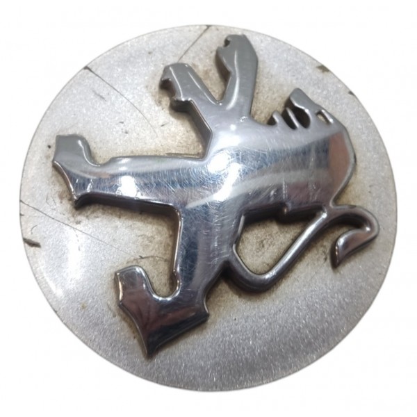 Calota Roda Central Peugeot 206 207 306 307 408 2007 2008 Cinza